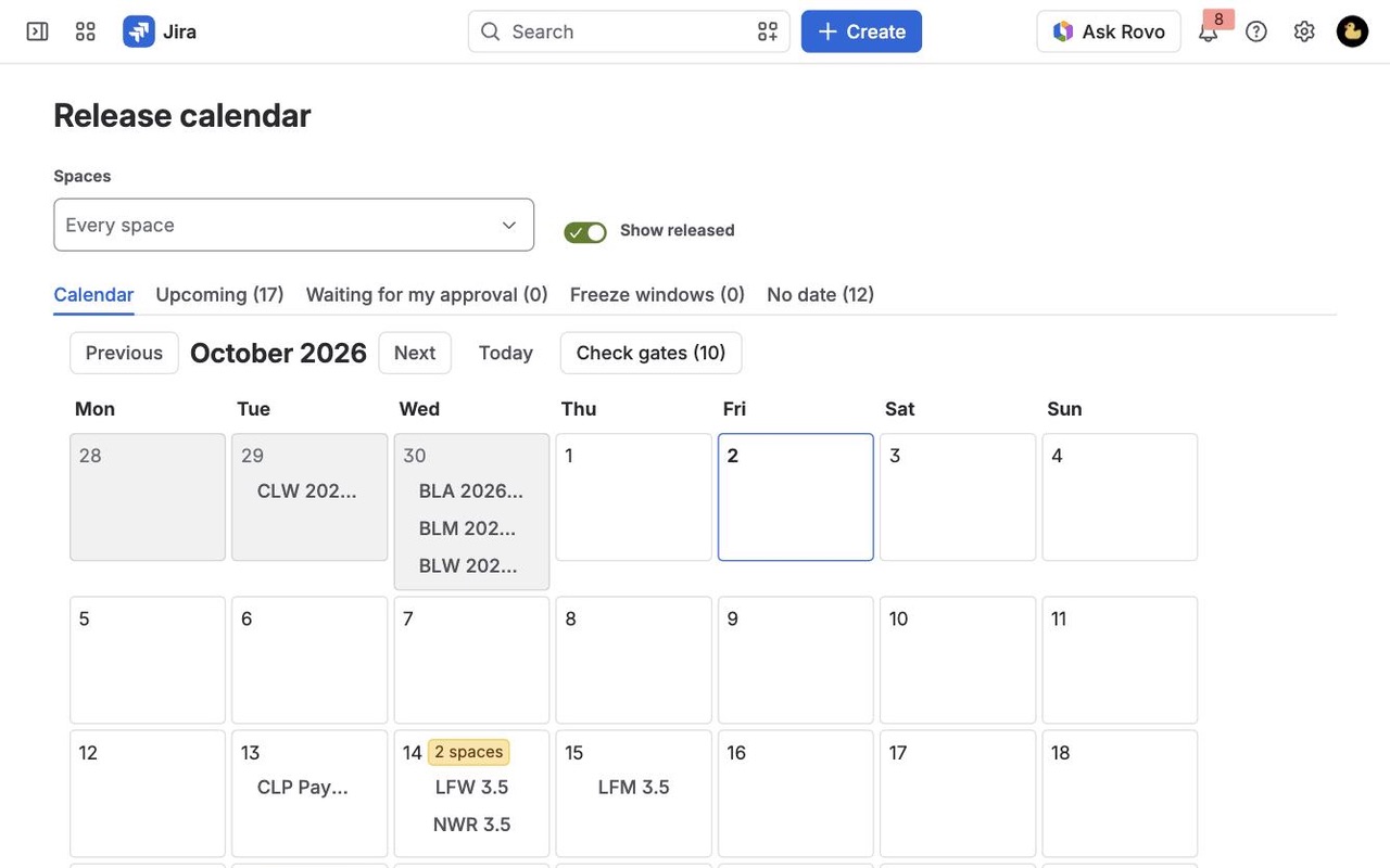 Cutline: Calendar