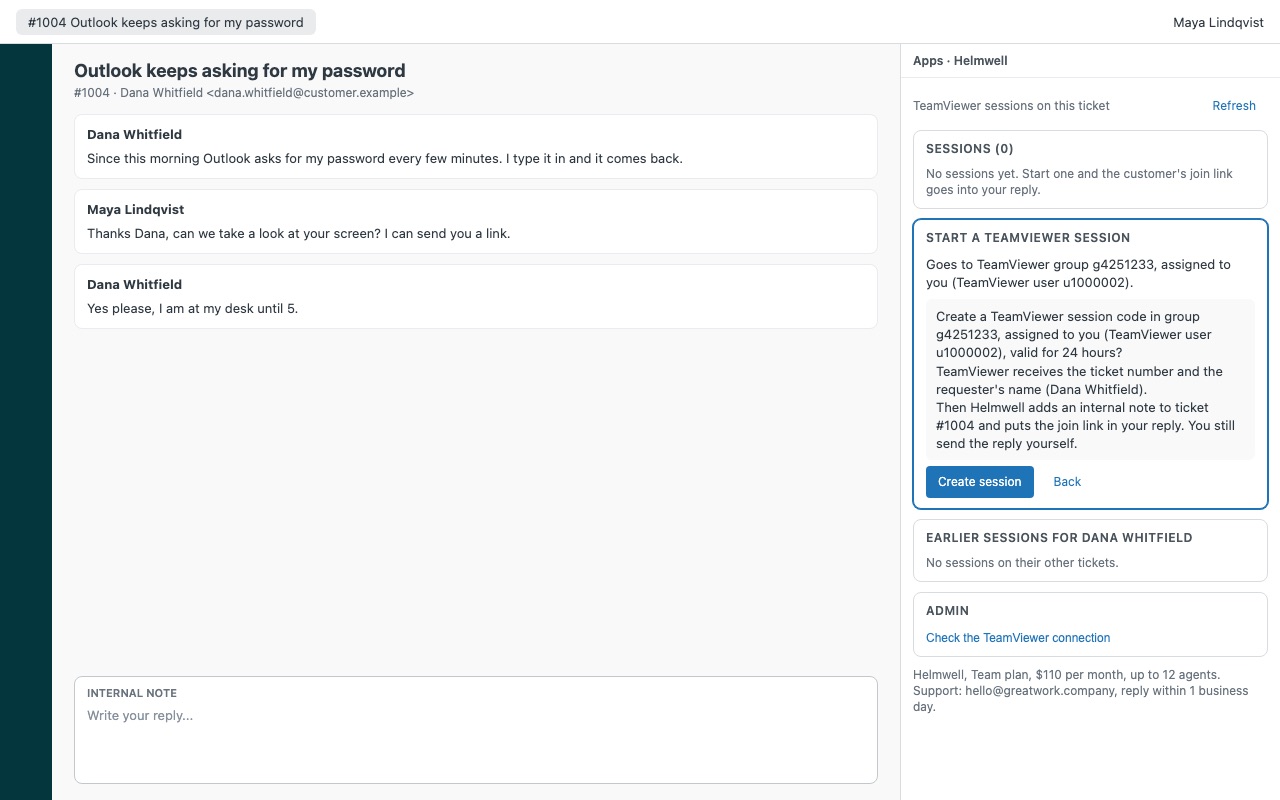 Helmwell: Create