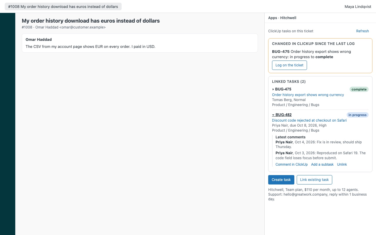 Hitchwell: Linked