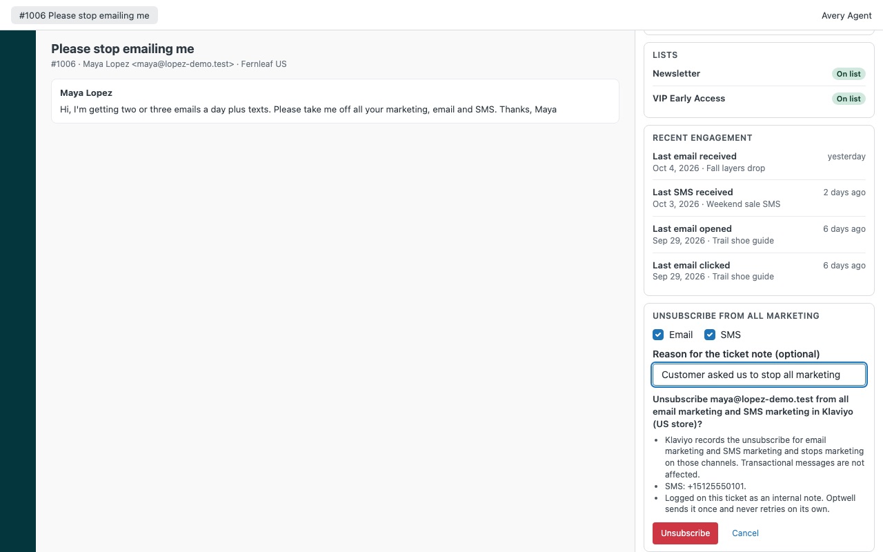 Optwell: Confirm